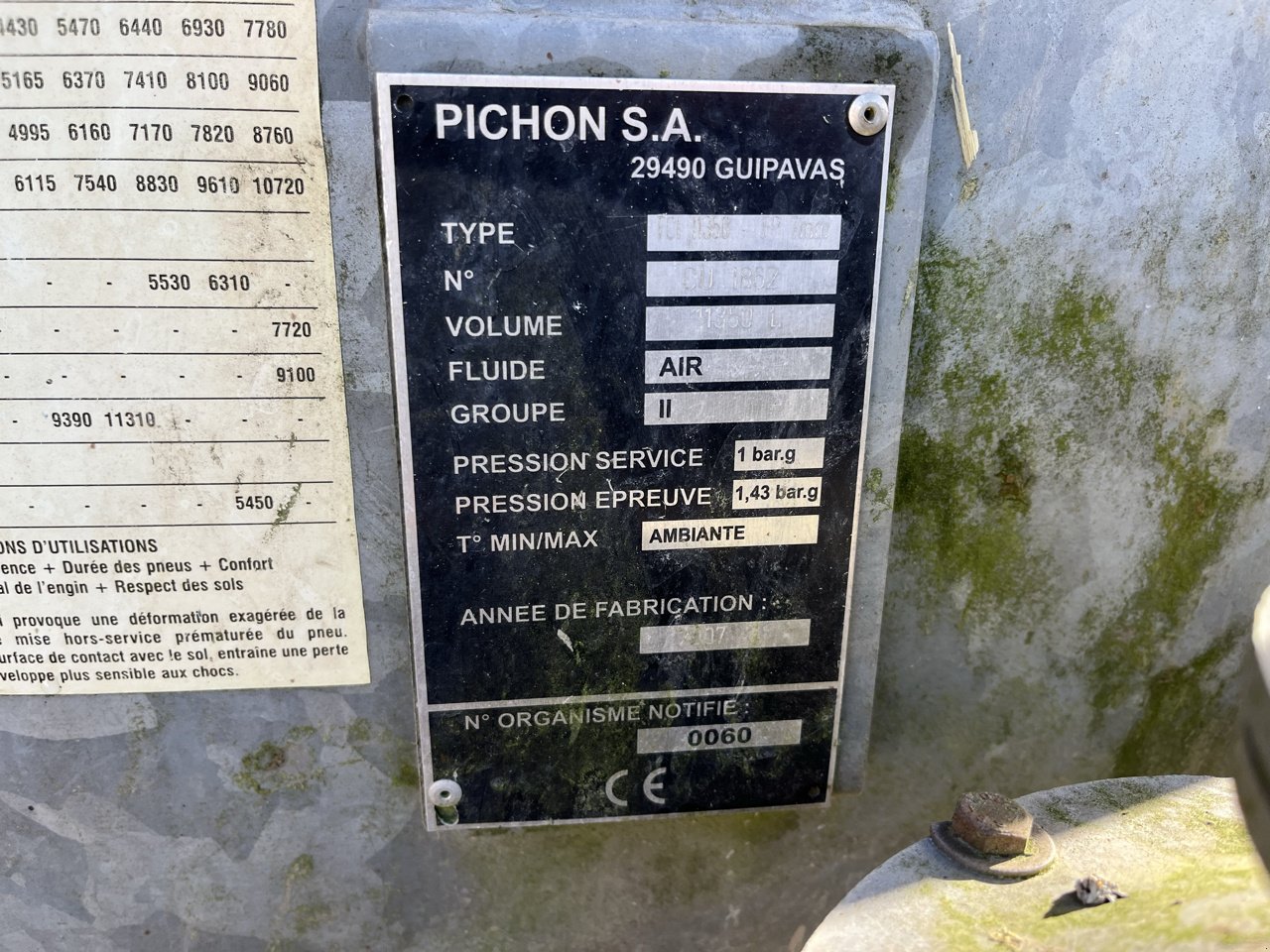 Pumpfass del tipo Pichon 11350, Gebrauchtmaschine en JOSSELIN (Imagen 6)