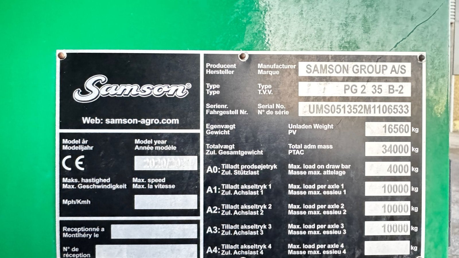 Pumpfass του τύπου Samson PG 2 35 B-2, Gebrauchtmaschine σε Haderup (Φωτογραφία 3)