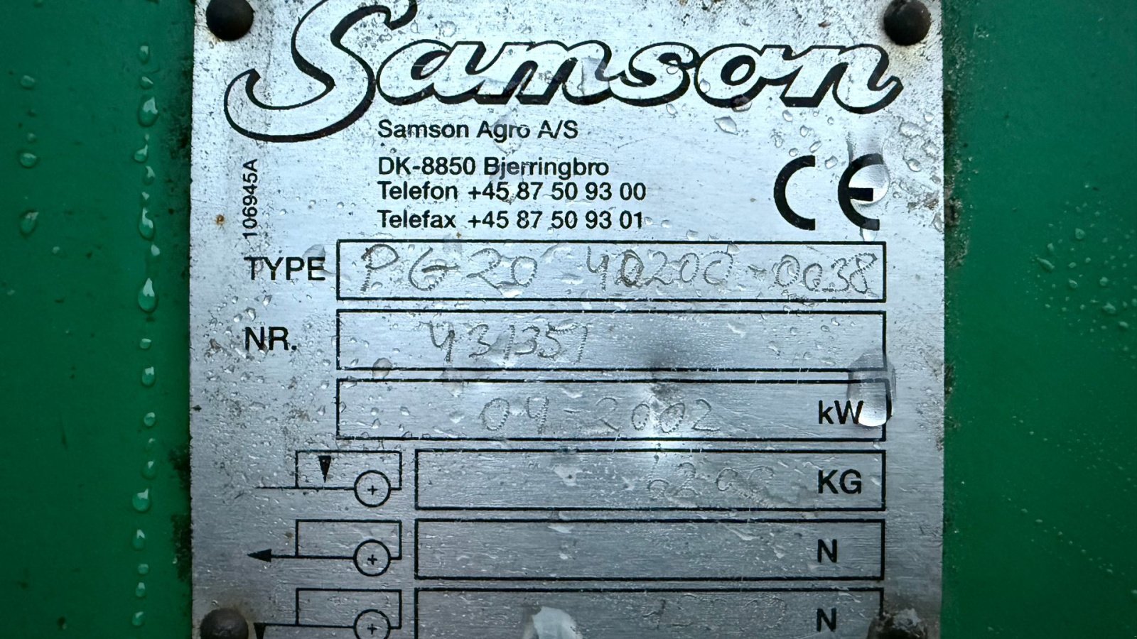 Pumpfass typu Samson PG20 Incl. 24 m. AP slangebom, Gebrauchtmaschine v Gjerlev J. (Obrázok 14)