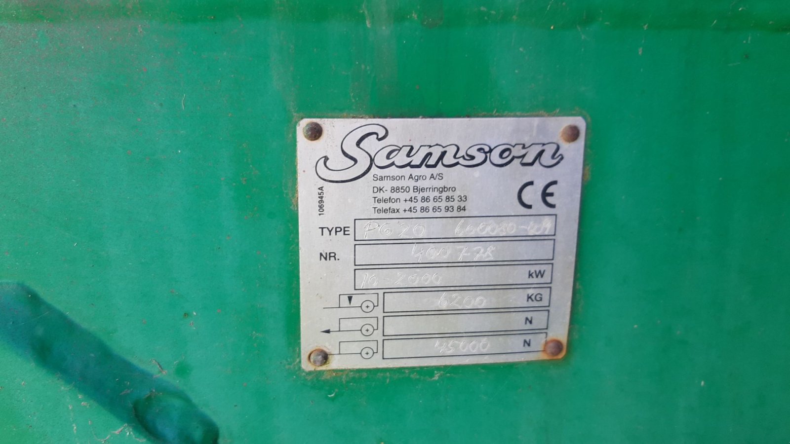 Pumpfass des Typs Samson PG20 m/24m slangebom og lift, Gebrauchtmaschine in Hadsund (Bild 11)