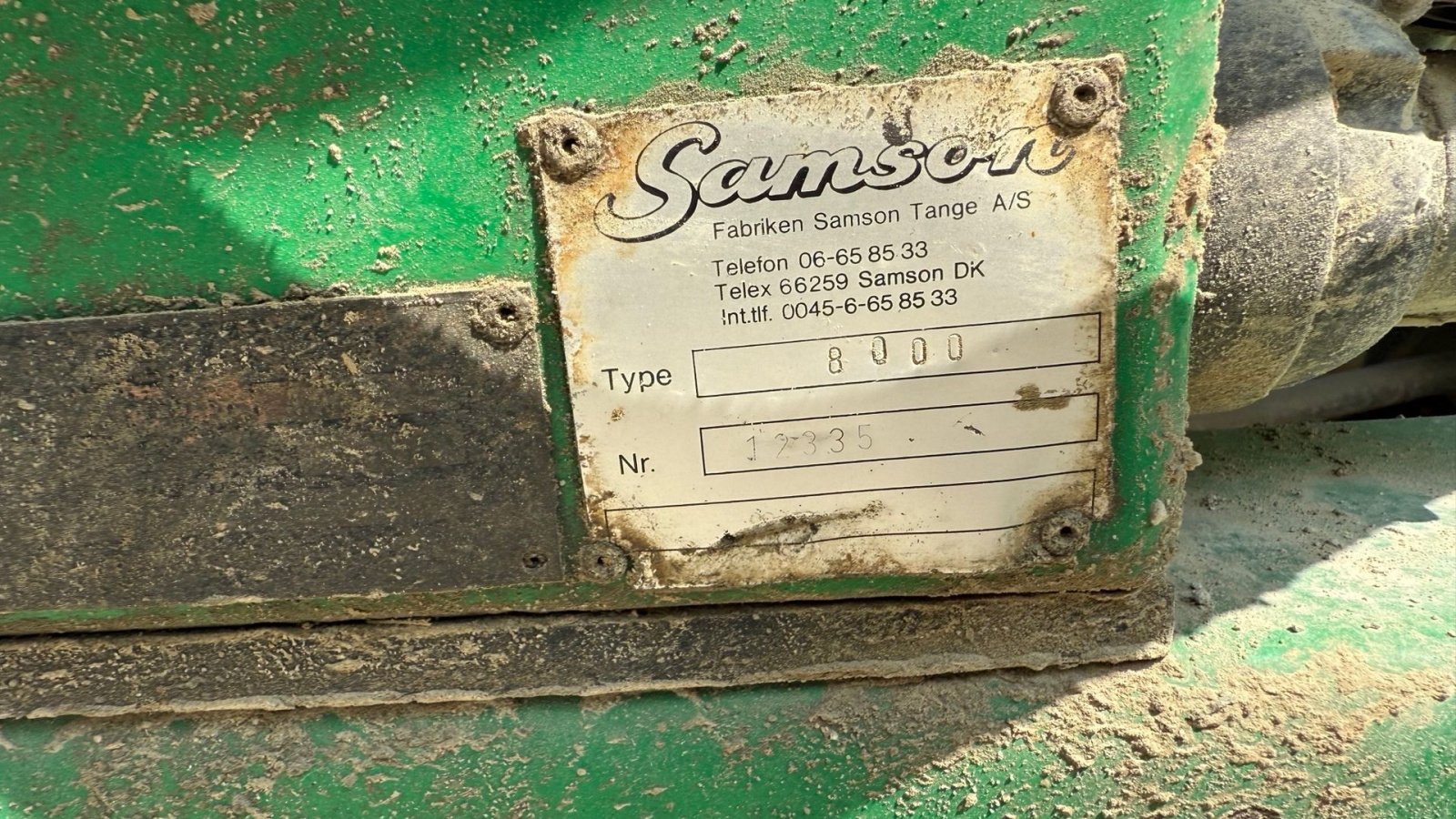 Pumpfass Türe ait Samson Slamsuger, 8.000 liter, Gebrauchtmaschine içinde Sakskøbing (resim 8)