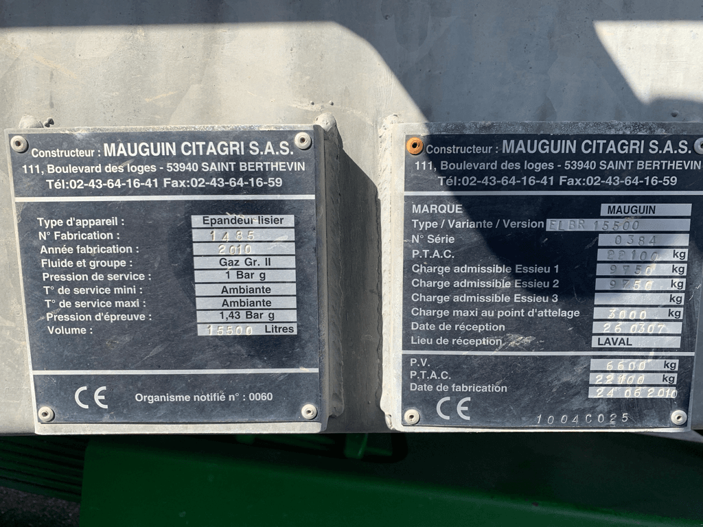 Pumpfass des Typs Sonstige 15000 LITRES, Gebrauchtmaschine in TREMEUR (Bild 7)