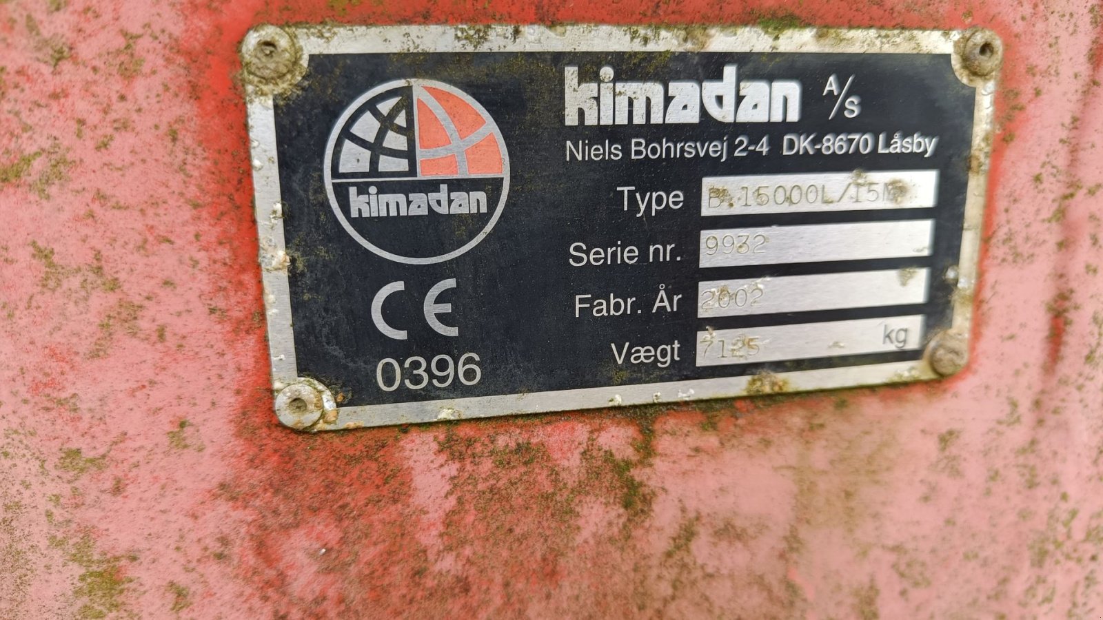 Pumpfass van het type Sonstige B. 15000l/15m Ikke tæt i tank, Gebrauchtmaschine in Egtved (Foto 8)