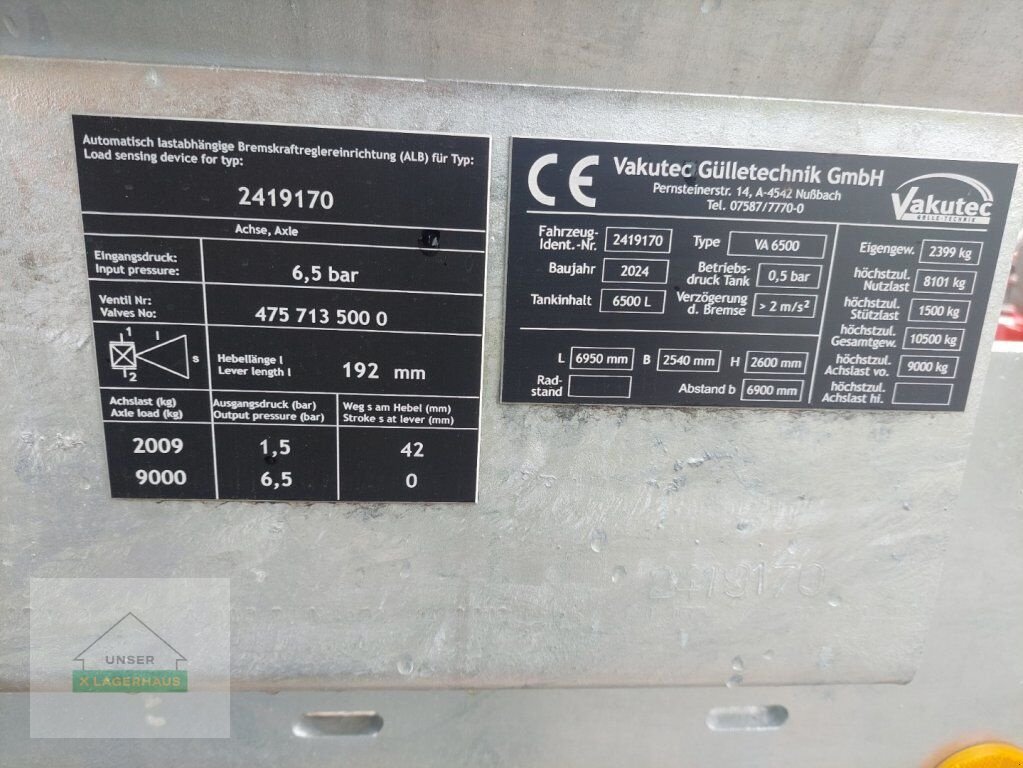 Pumpfass za tip Sonstige Vakutec VAKUUMFASS VA 6500, Neumaschine u Haag (Slika 4)