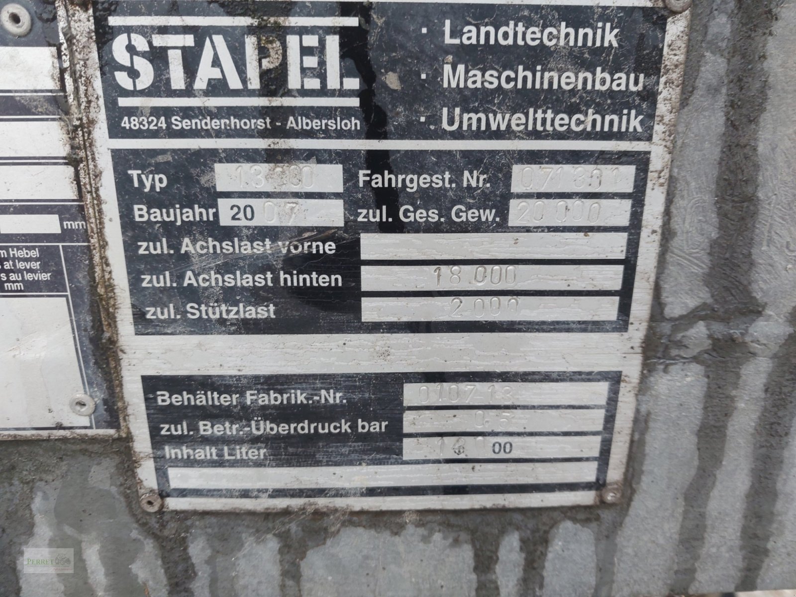 Pumpfass typu Stapel 13000, Gebrauchtmaschine w Neubeuern (Zdjęcie 10)