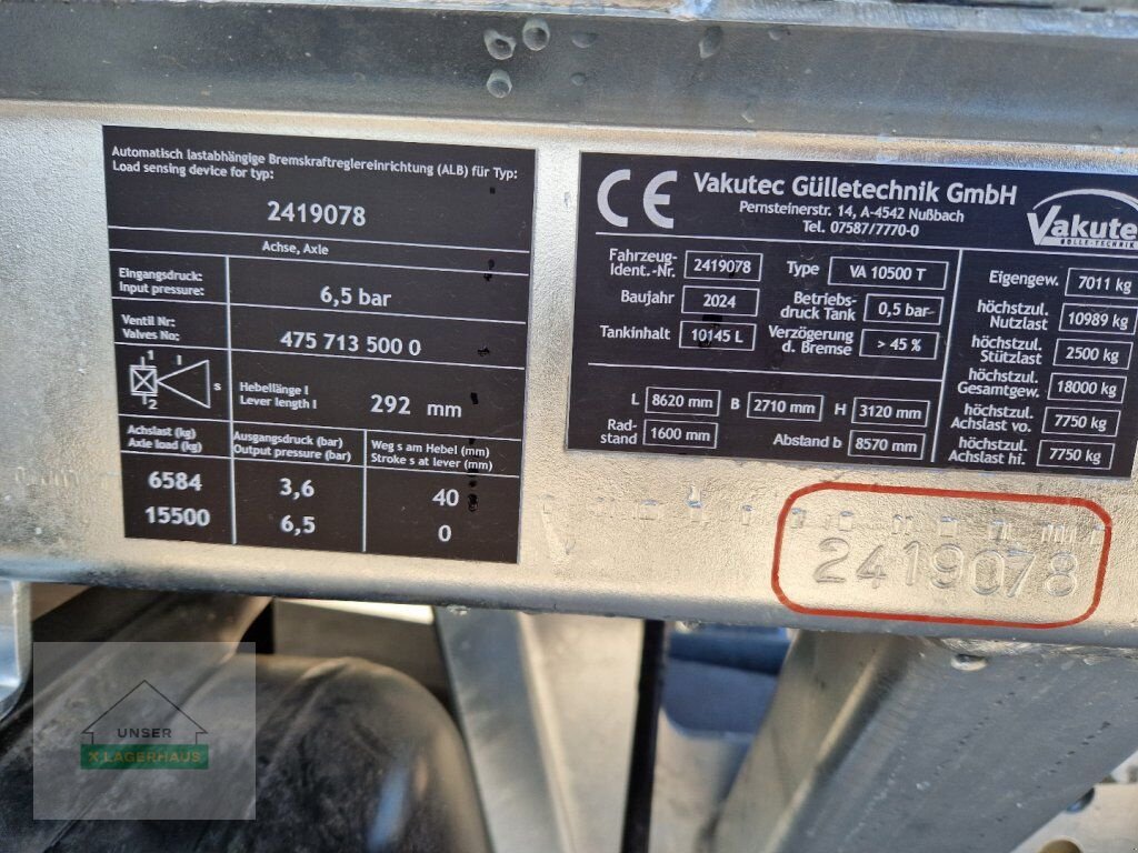 Pumpfass типа Vakutec VA 10500, Neumaschine в Amstetten (Фотография 9)