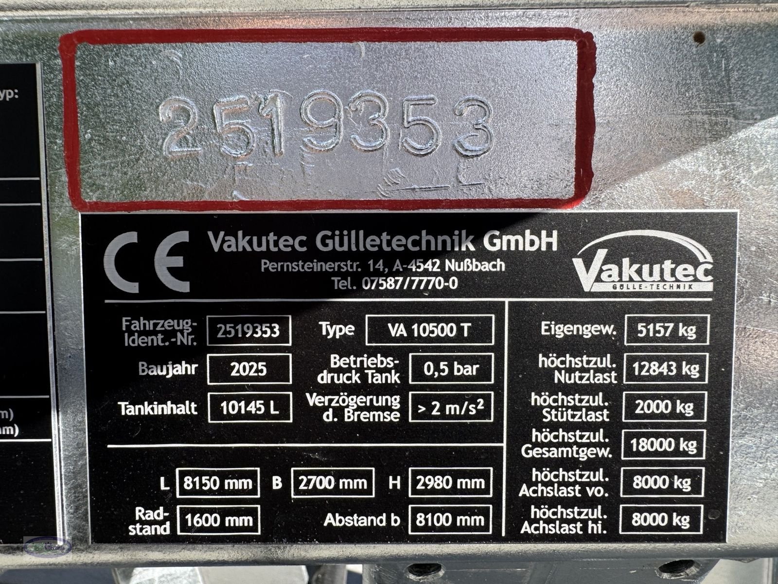 Pumpfass typu Vakutec VA 10.500, Neumaschine v Münzkirchen (Obrázek 11)