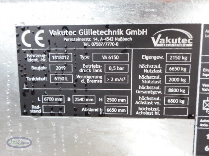 Pumpfass des Typs Vakutec VA 6150, Neumaschine in Münzkirchen (Bild 10)