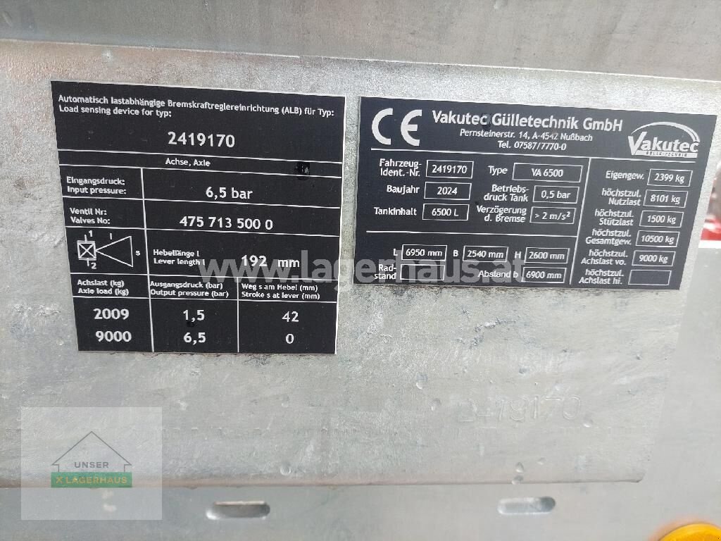 Pumpfass del tipo Vakutec VA 6500, Neumaschine In Haag (Immagine 6)