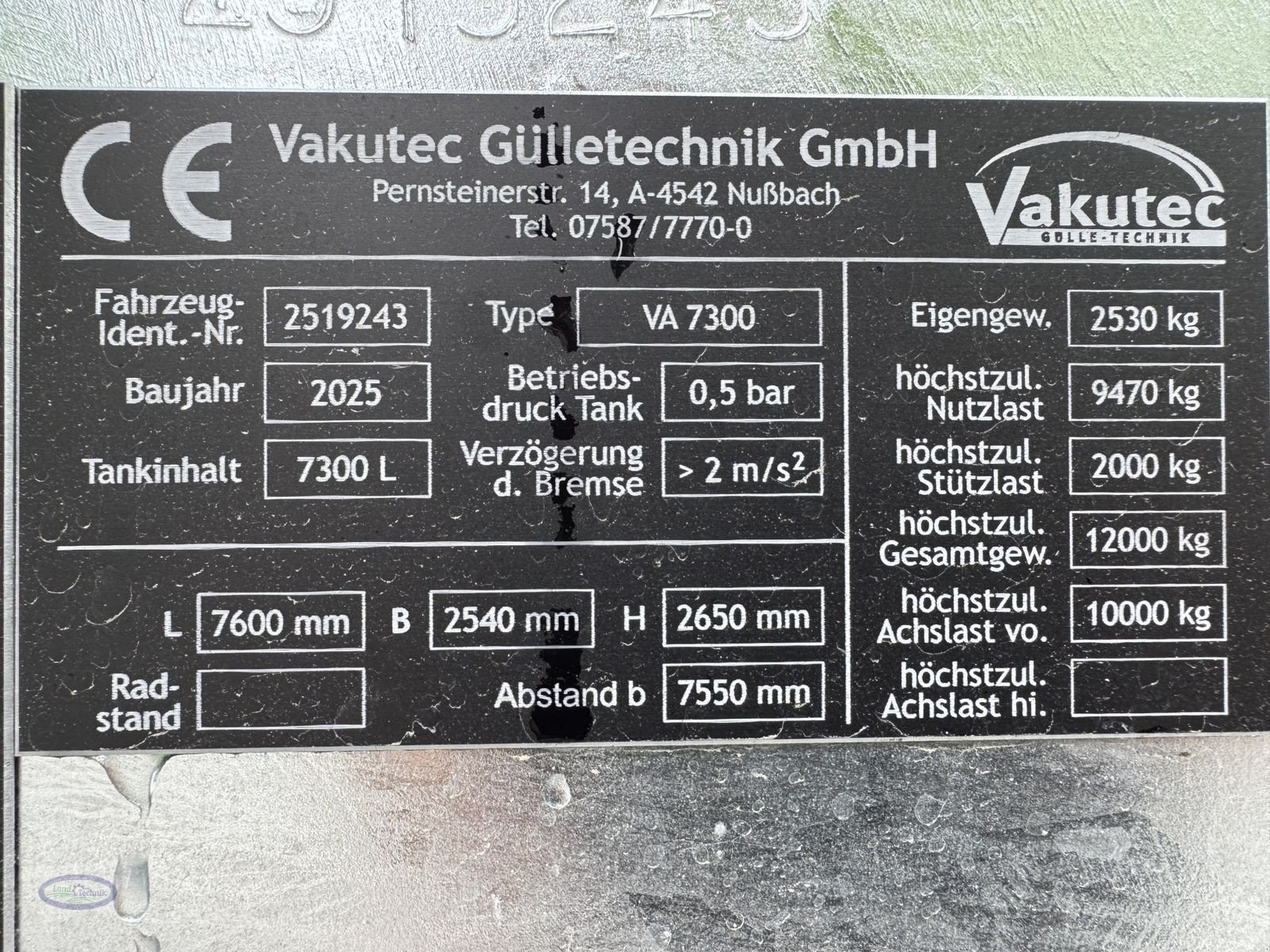 Pumpfass del tipo Vakutec VA 7300, Neumaschine In Münzkirchen (Immagine 13)