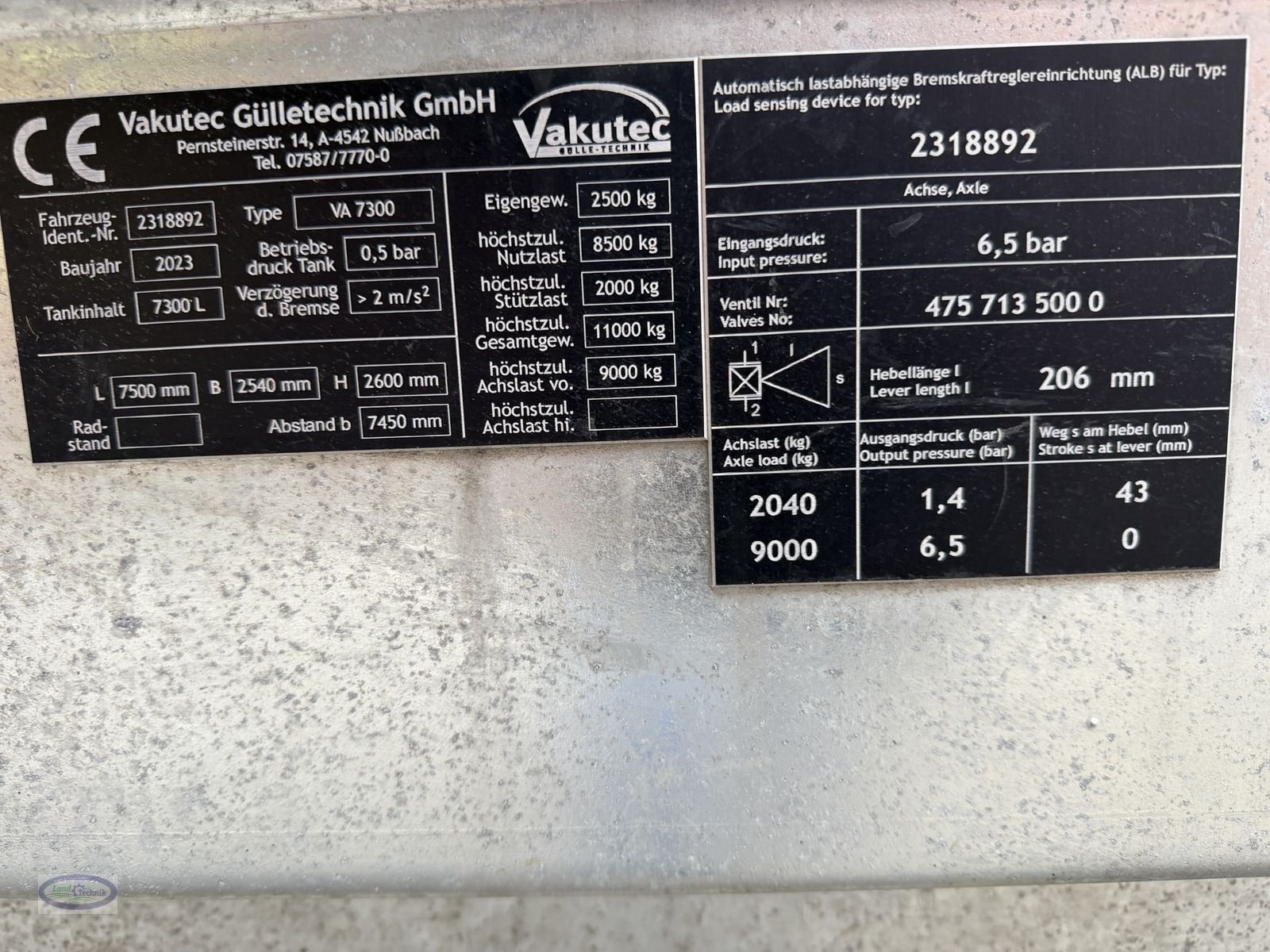Pumpfass des Typs Vakutec VA 7300, Gebrauchtmaschine in Münzkirchen (Bild 11)