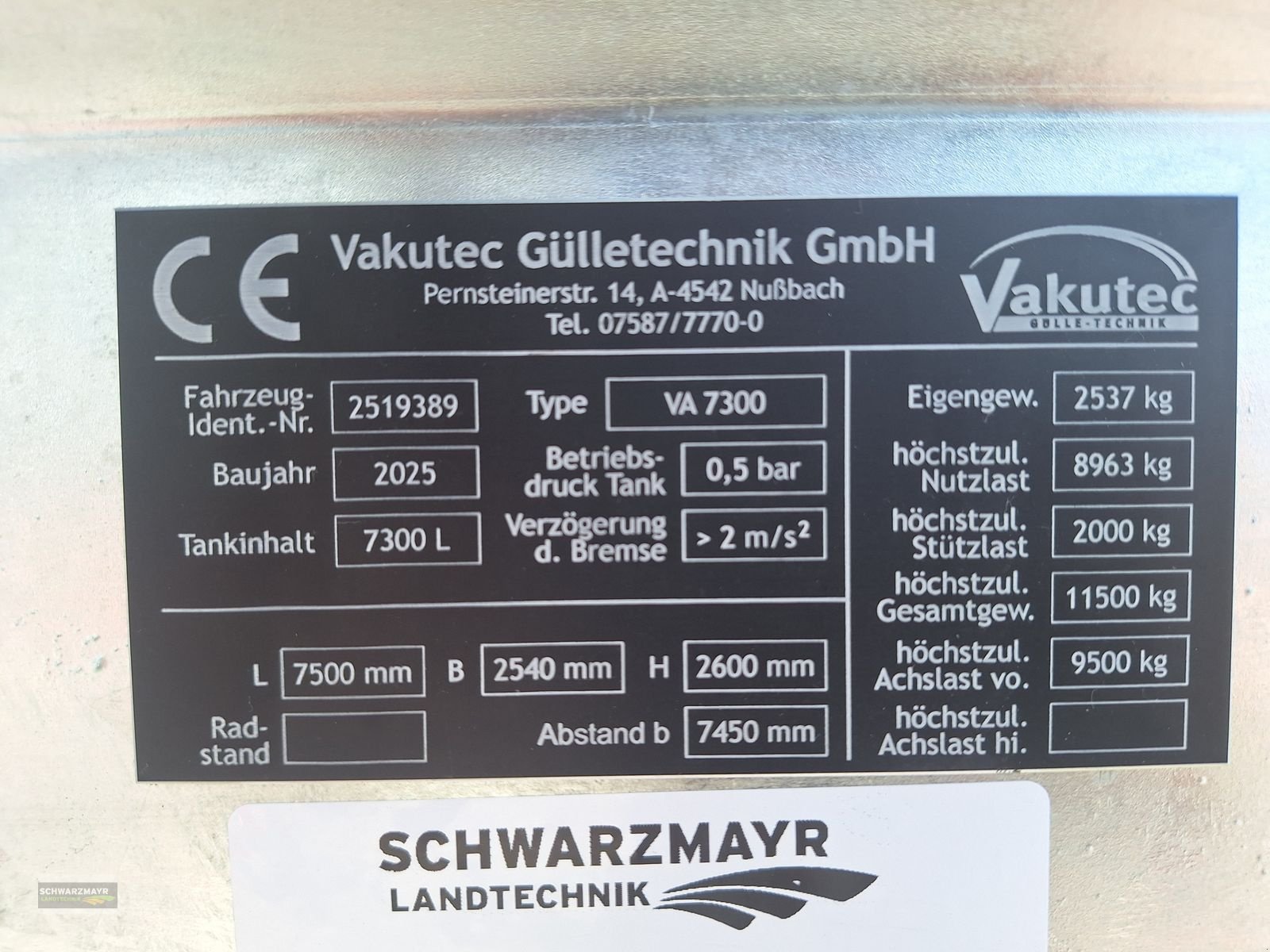 Pumpfass des Typs Vakutec VA 7300, Neumaschine in Gampern (Bild 22)