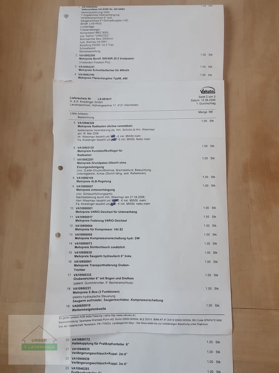 Pumpfass от тип Vakutec VA 8300, Gebrauchtmaschine в Ottensheim (Снимка 11)