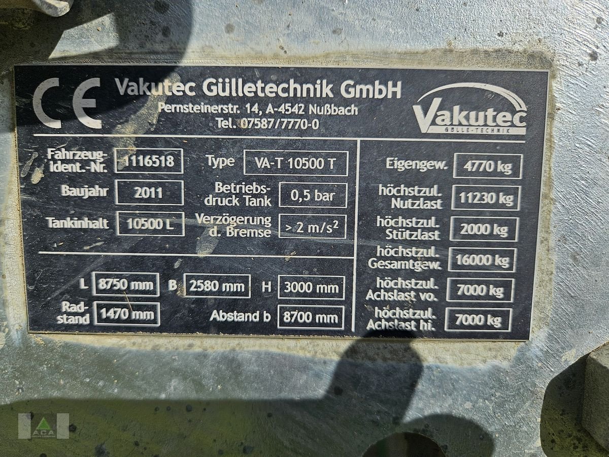 Pumpfass des Typs Vakutec VA T 10500, Gebrauchtmaschine in Markt Hartmannsdorf (Bild 2)
