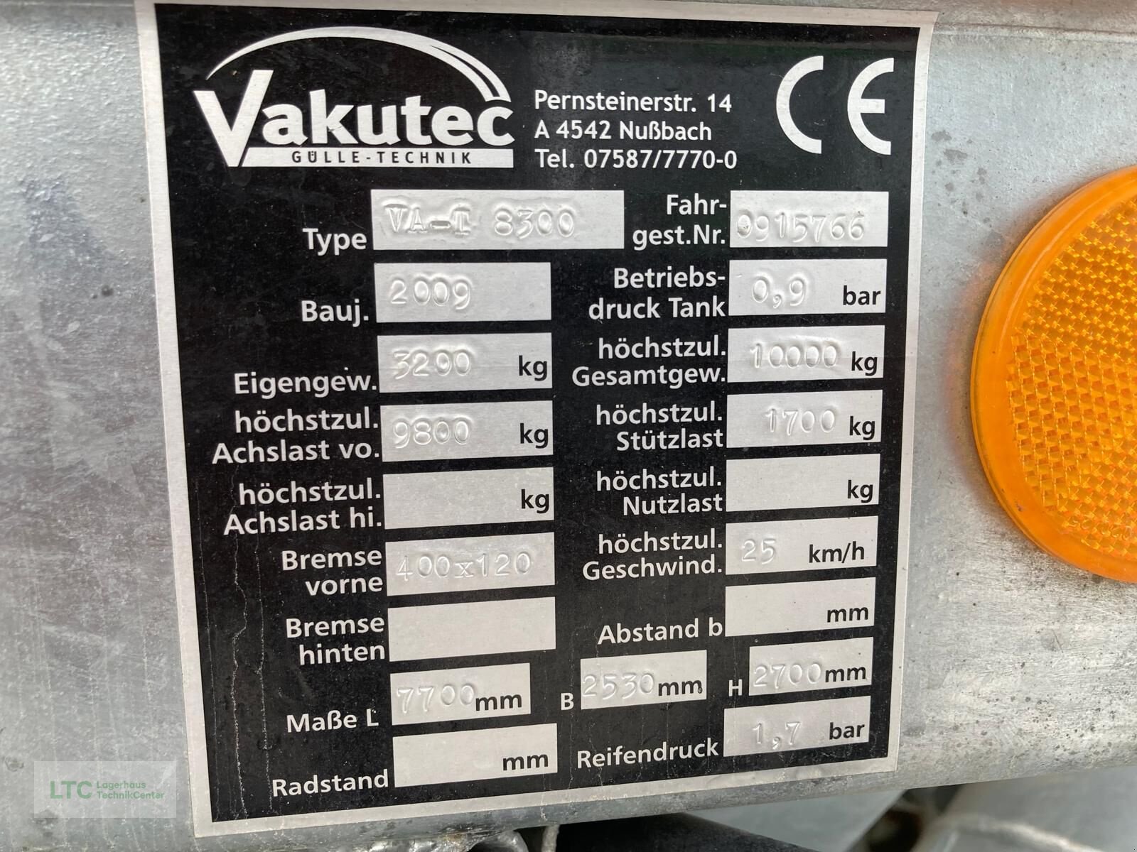Pumpfass del tipo Vakutec VA-T 8300, Gebrauchtmaschine In Redlham (Immagine 14)