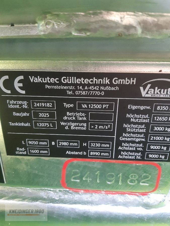 Pumpfass типа Vakutec VA12500 PT, Gebrauchtmaschine в Altenfelden (Фотография 14)