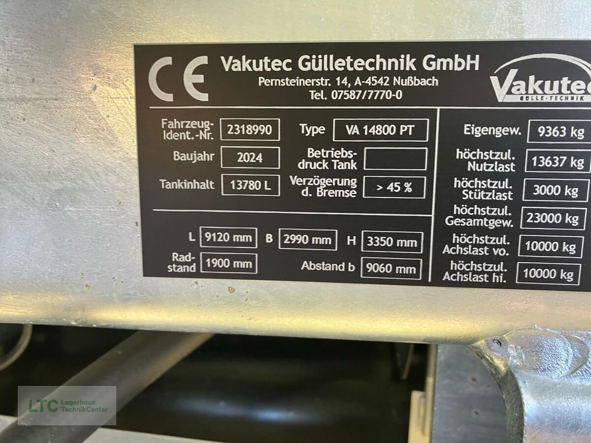 Pumpfass des Typs Vakutec VA14800PT, Neumaschine in Herzogenburg (Bild 6)