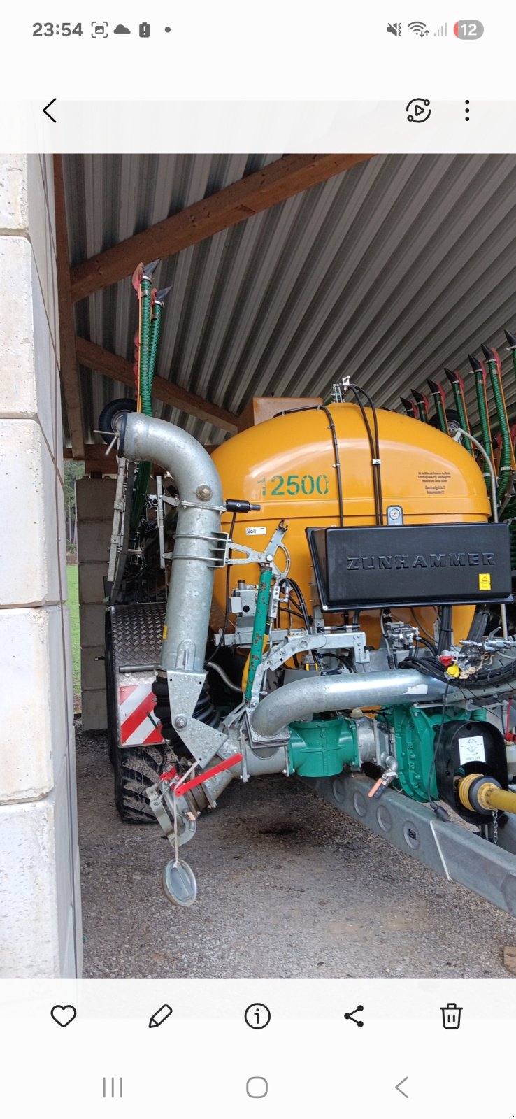 Pumpfass del tipo Zunhammer 12500, Gebrauchtmaschine en Hollenbach (Imagen 1)