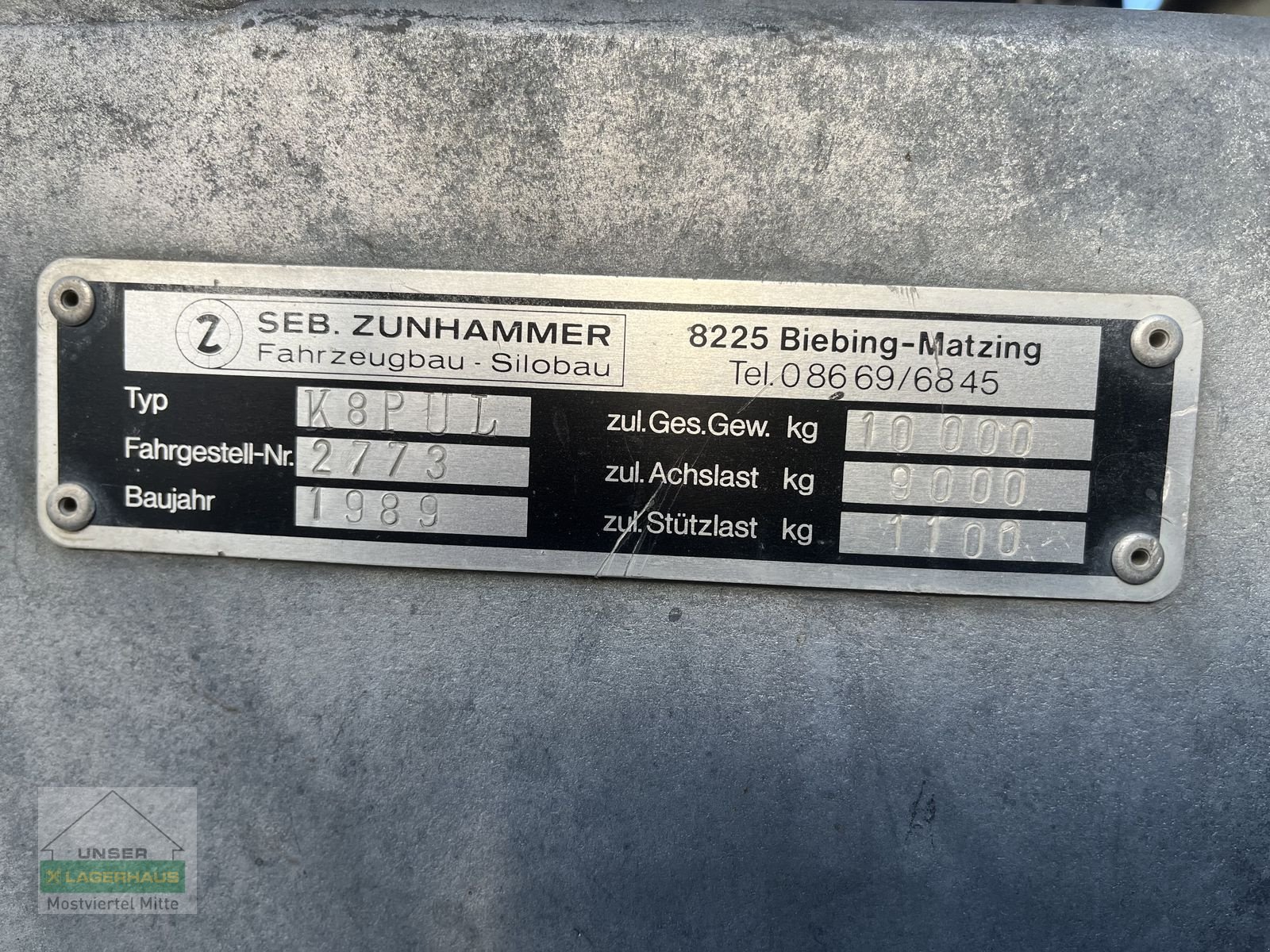 Pumpfass типа Zunhammer K 8 PUL, Gebrauchtmaschine в Bergland (Фотография 10)