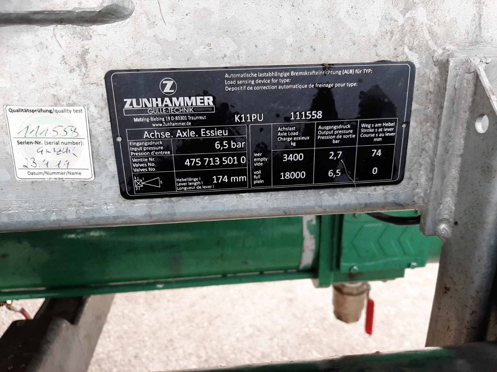 Pumpfass a típus Zunhammer K11PU, Gebrauchtmaschine ekkor: Kronach (Kép 5)