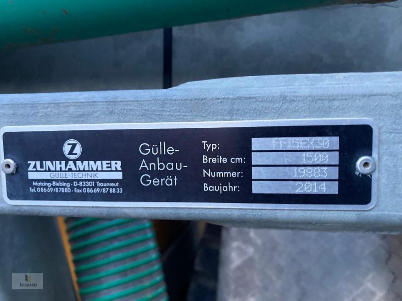 Pumpfass del tipo Zunhammer MKE 15,5 PUSS, Gebrauchtmaschine In Neuhof - Dorfborn (Immagine 10)