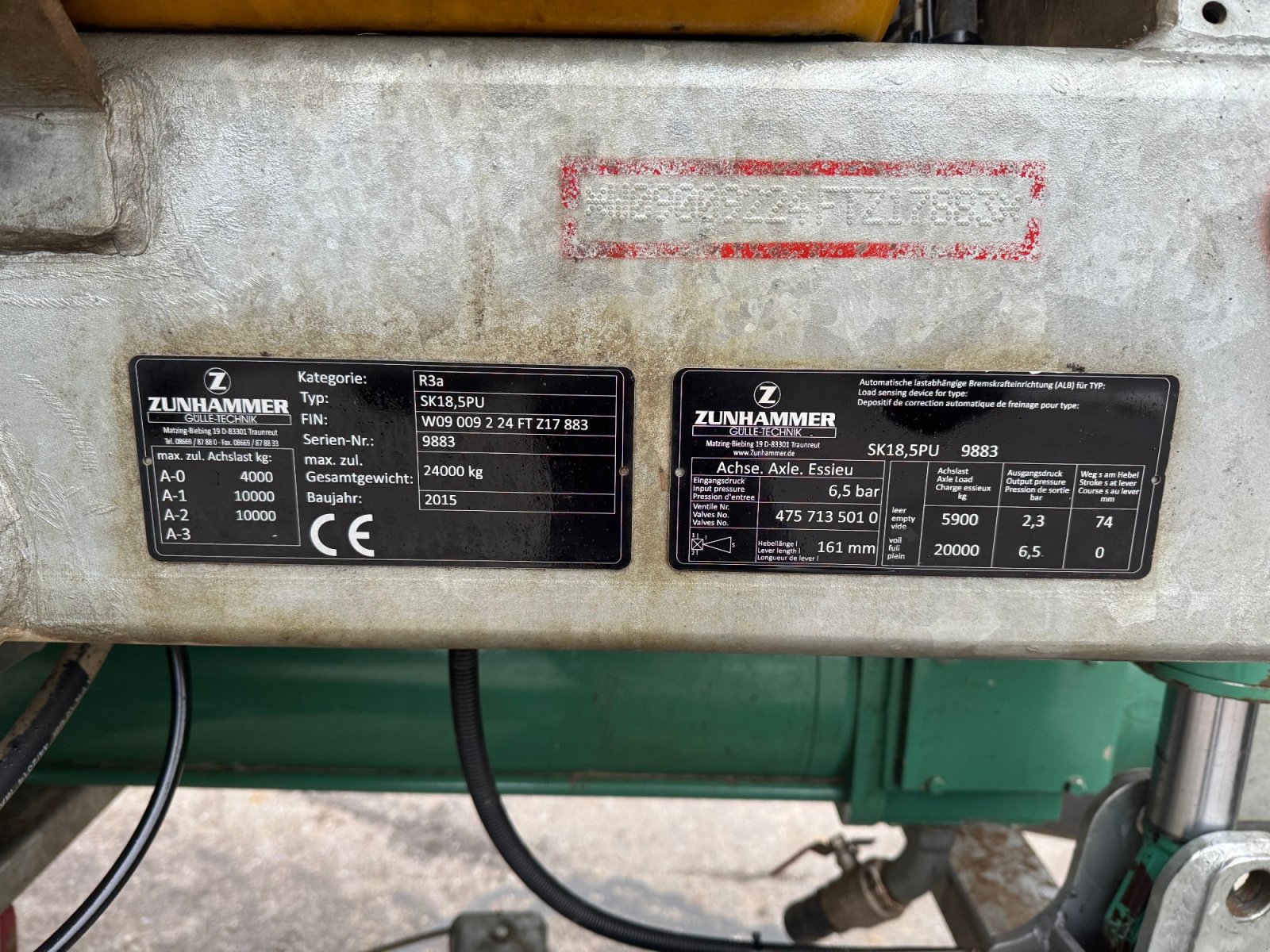 Pumpfass del tipo Zunhammer SK 18,5 PU, Gebrauchtmaschine In Leiblfing (Immagine 23)