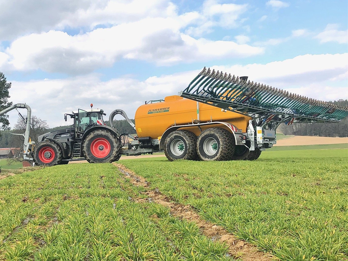 Pumpfass des Typs Zunhammer SKE 18,5 PU + Bomech Farmer 15 m, Gebrauchtmaschine in Neukirchen-Balbini (Bild 1)