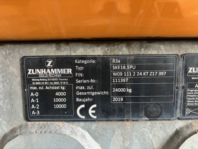 Pumpfass del tipo Zunhammer SKE 18,5 PUSS, Gebrauchtmaschine In Sundern (Immagine 5)