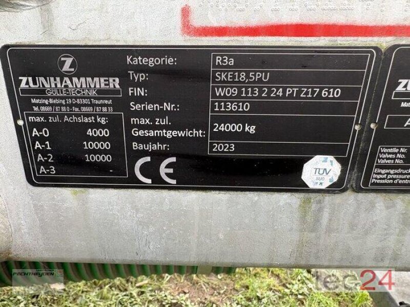 Pumpfass del tipo Zunhammer SKE 18.5 PU 16,5m Glidefix, Ausstellungsmaschine In Rees (Immagine 6)