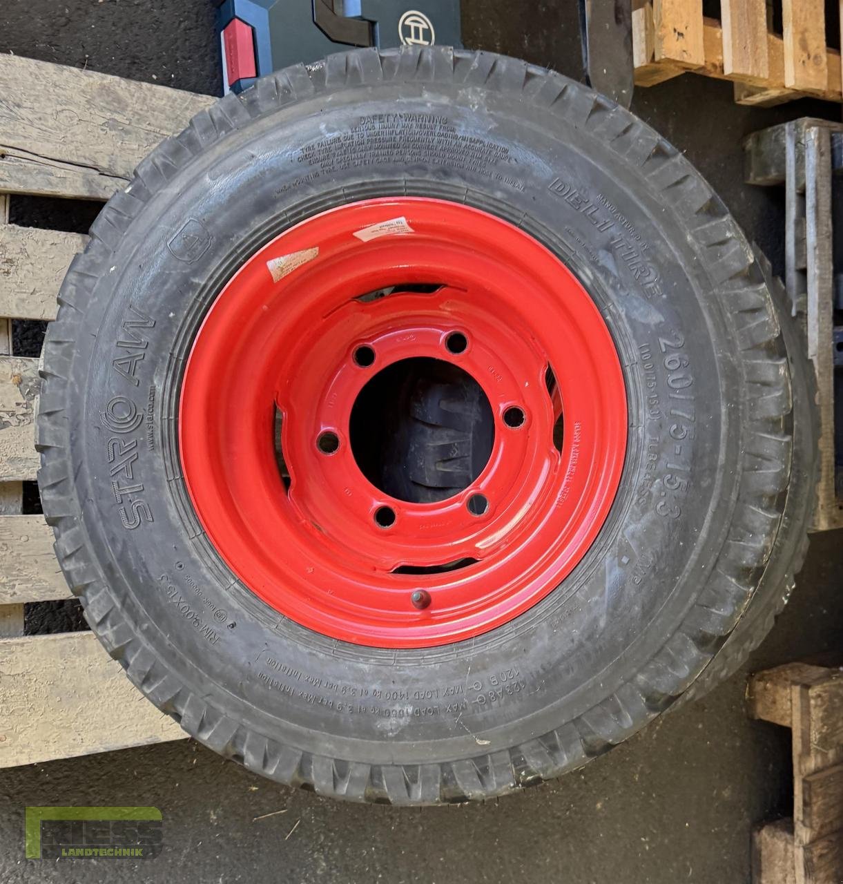 Rad от тип CLAAS 260/75-15.3  10.0/75-15.3 STARCO Kpl.-Räder, Neumaschine в Homberg/Ohm - Maulbach (Снимка 4)