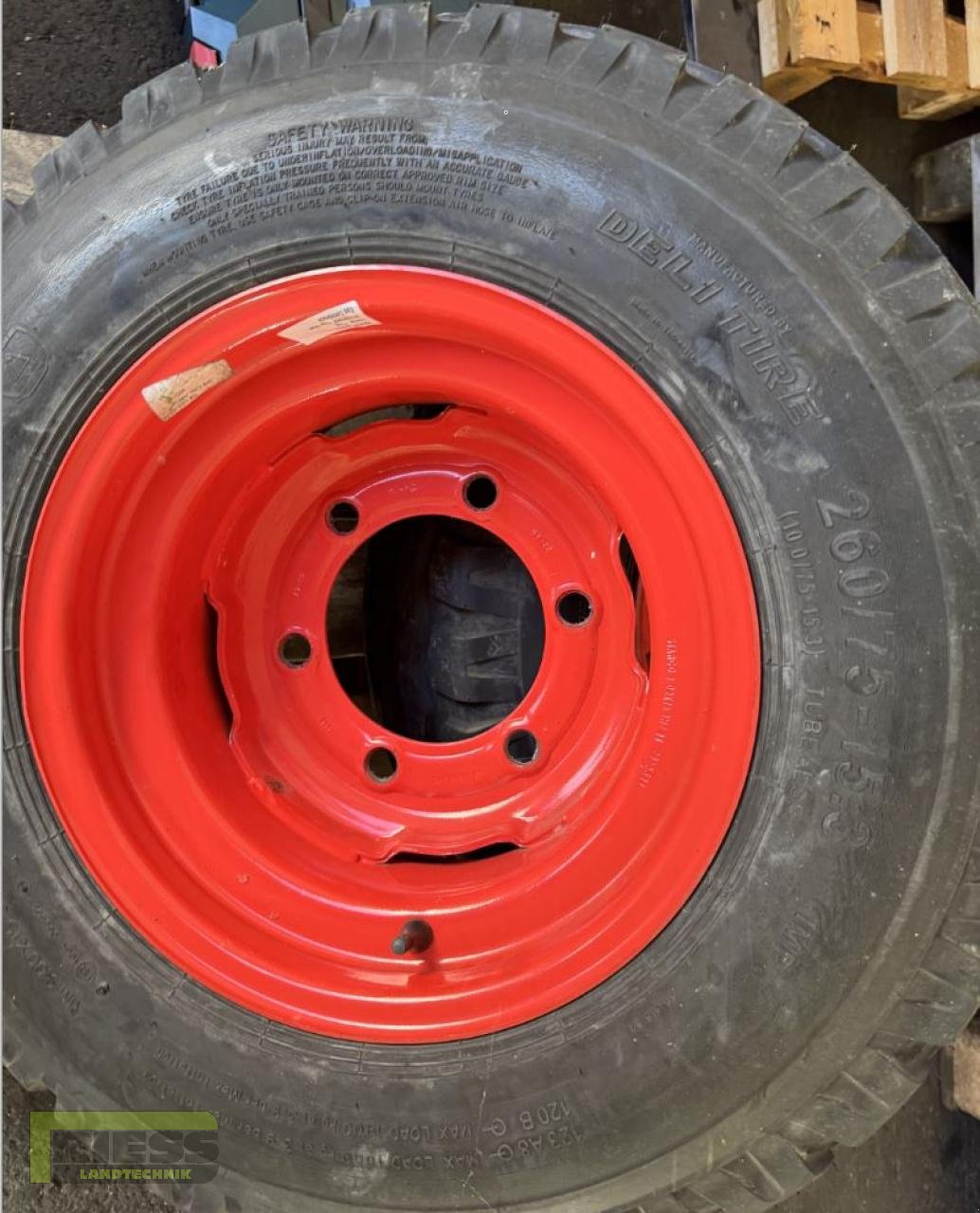 Rad от тип CLAAS 260/75-15.3  10.0/75-15.3 STARCO Kpl.-Räder, Neumaschine в Homberg/Ohm - Maulbach (Снимка 7)