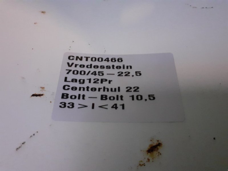 Rad типа Sonstige 22.5" 700/45-22.5, Gebrauchtmaschine в Hemmet (Фотография 18)