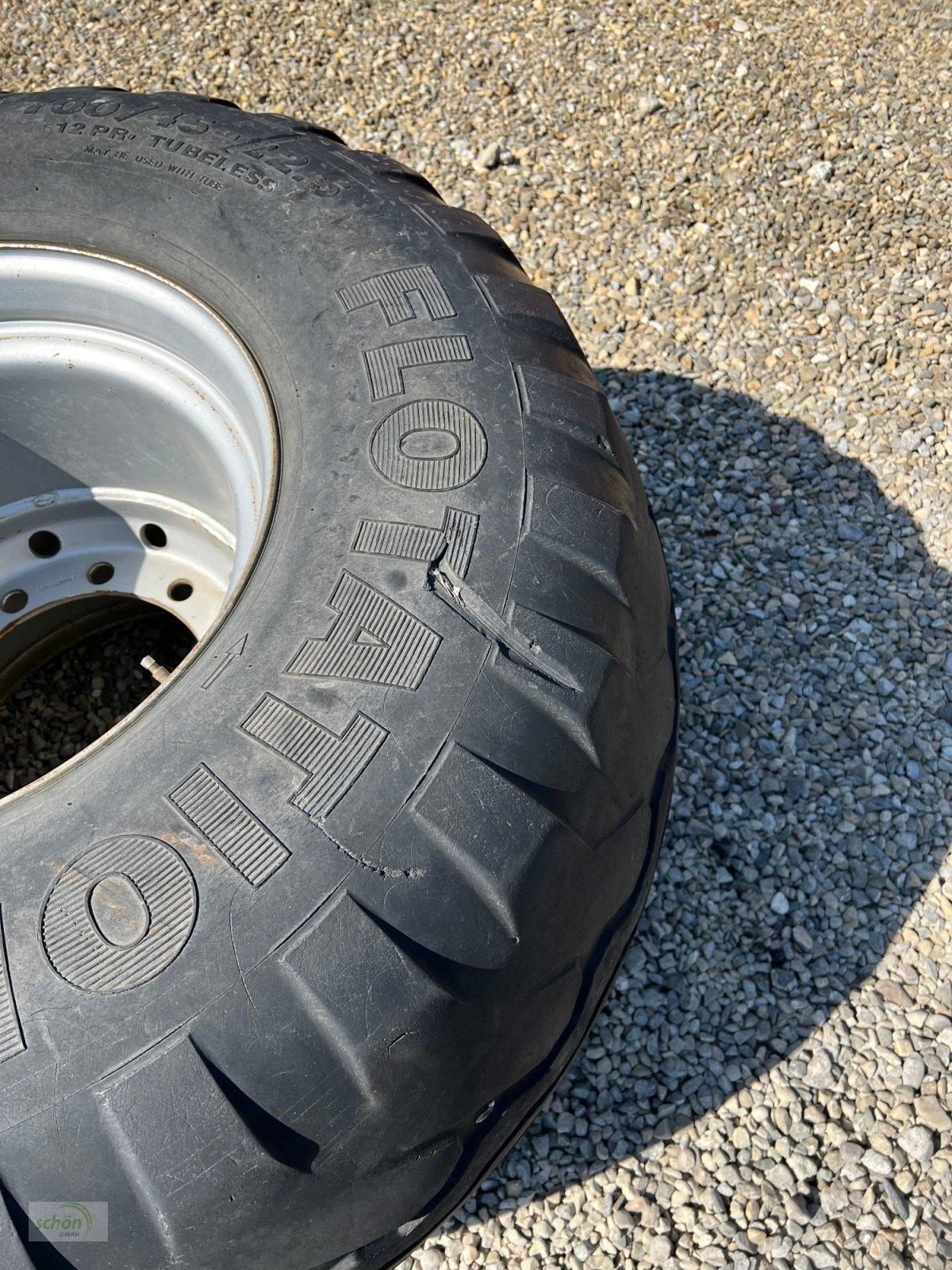 Rad del tipo Vredestein Flotation + in der Größe 700/45-22,5 auf einer 10-Loch Felge mit ET - 50, 281 / 335, Gebrauchtmaschine In Burgrieden (Immagine 8)