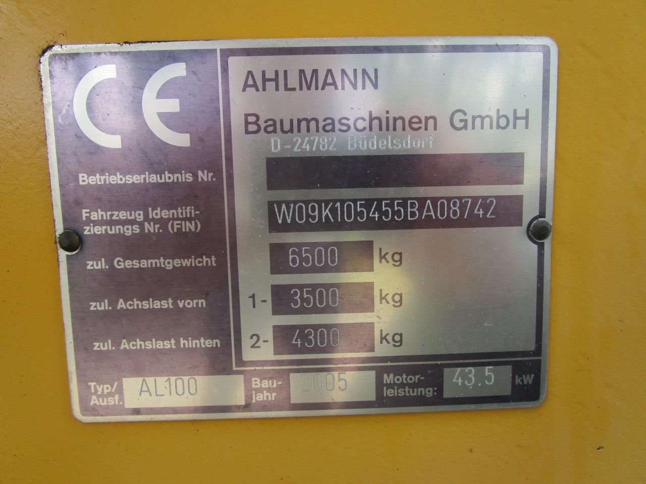 Radlader des Typs Ahlmann al 100, Gebrauchtmaschine in Nieuw-Weerdinge (Bild 5)