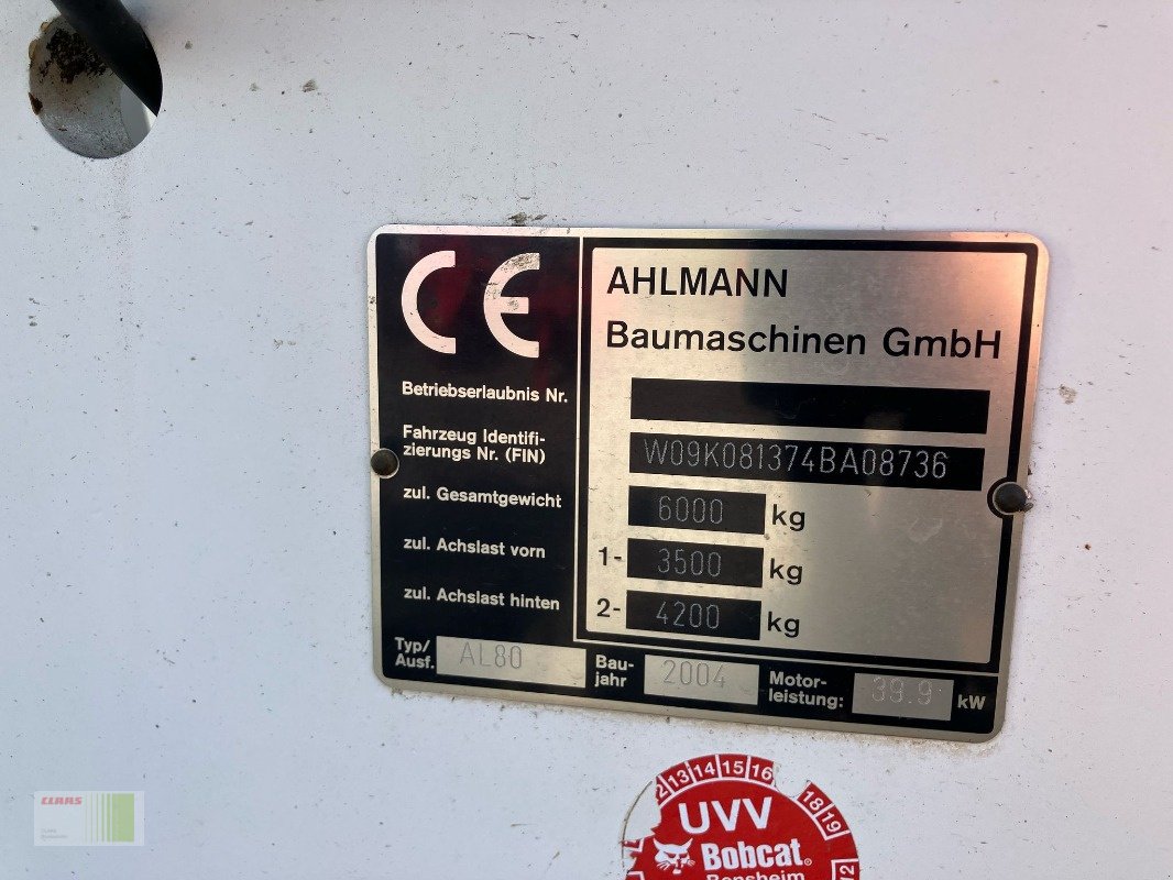 Radlader des Typs Ahlmann AL 80, Gebrauchtmaschine in Risum-Lindholm (Bild 14)