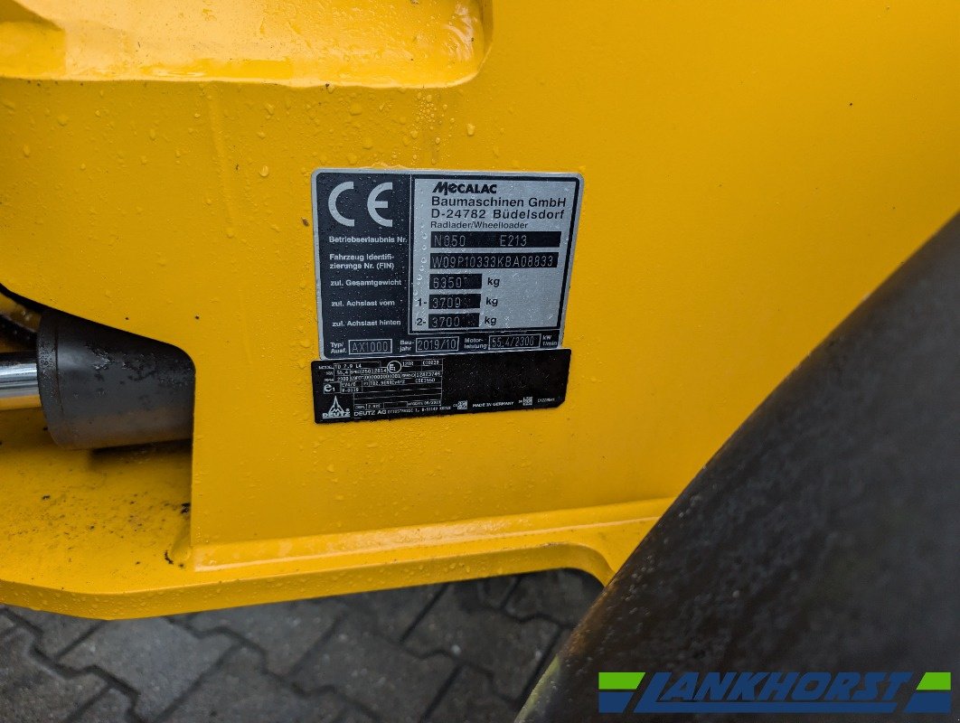 Radlader des Typs Ahlmann AX 1000, Gebrauchtmaschine in Emsbüren (Bild 10)