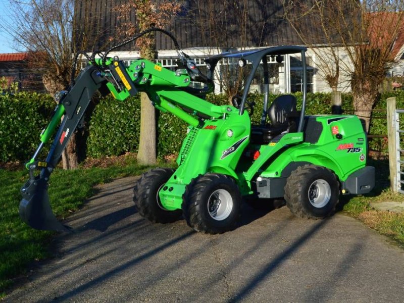 Radlader of the type Avant 735i TDL met minigraafarm 180, Gebrauchtmaschine in Erichem (Picture 1)