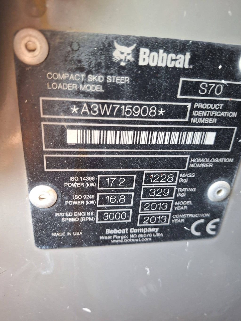 Radlader типа Bobcat S70, Gebrauchtmaschine в Antwerpen (Фотография 6)