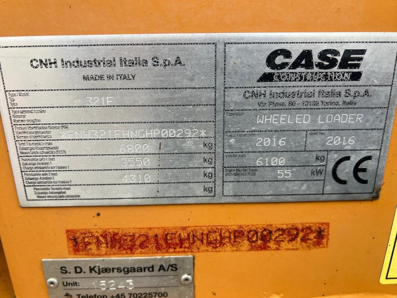 Radlader of the type Case IH 321F, Gebrauchtmaschine in Middelfart (Picture 5)