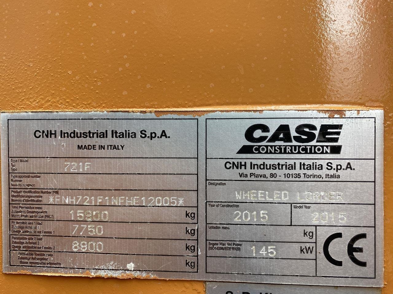 Radlader του τύπου Case IH 721F, Gebrauchtmaschine σε Skive (Φωτογραφία 12)