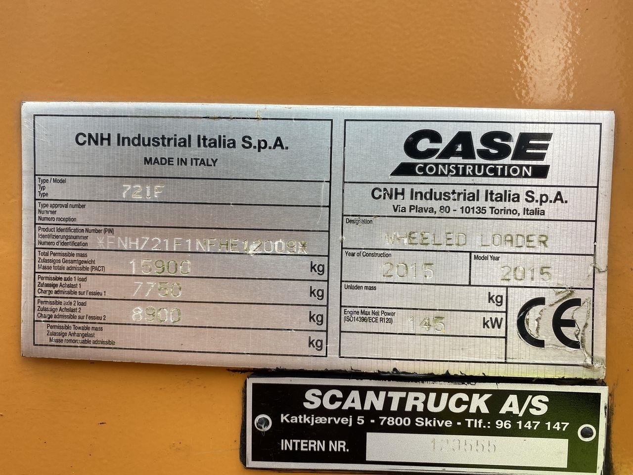 Radlader του τύπου Case IH 721F, Gebrauchtmaschine σε Skive (Φωτογραφία 12)