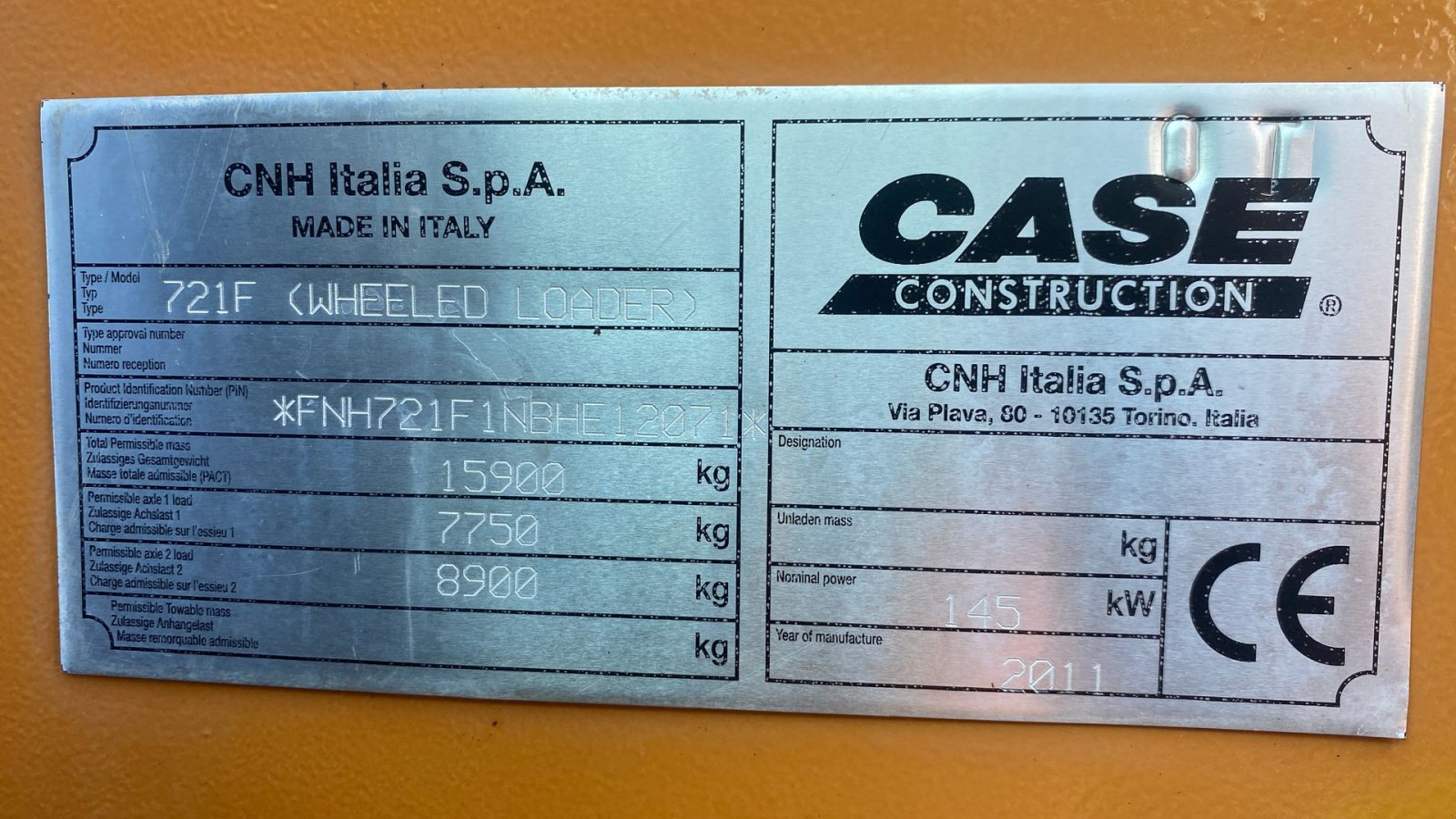 Radlader tip Case IH 721F, Gebrauchtmaschine in Holstebro (Poză 8)