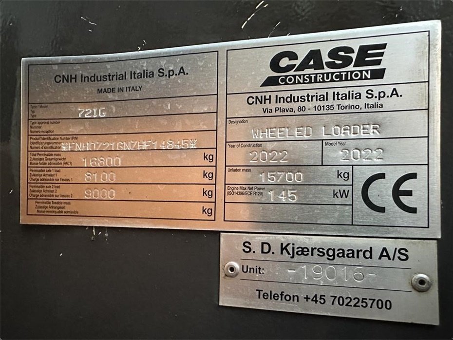 Radlader of the type Case IH 721G, Gebrauchtmaschine in Gjerlev J. (Picture 21)