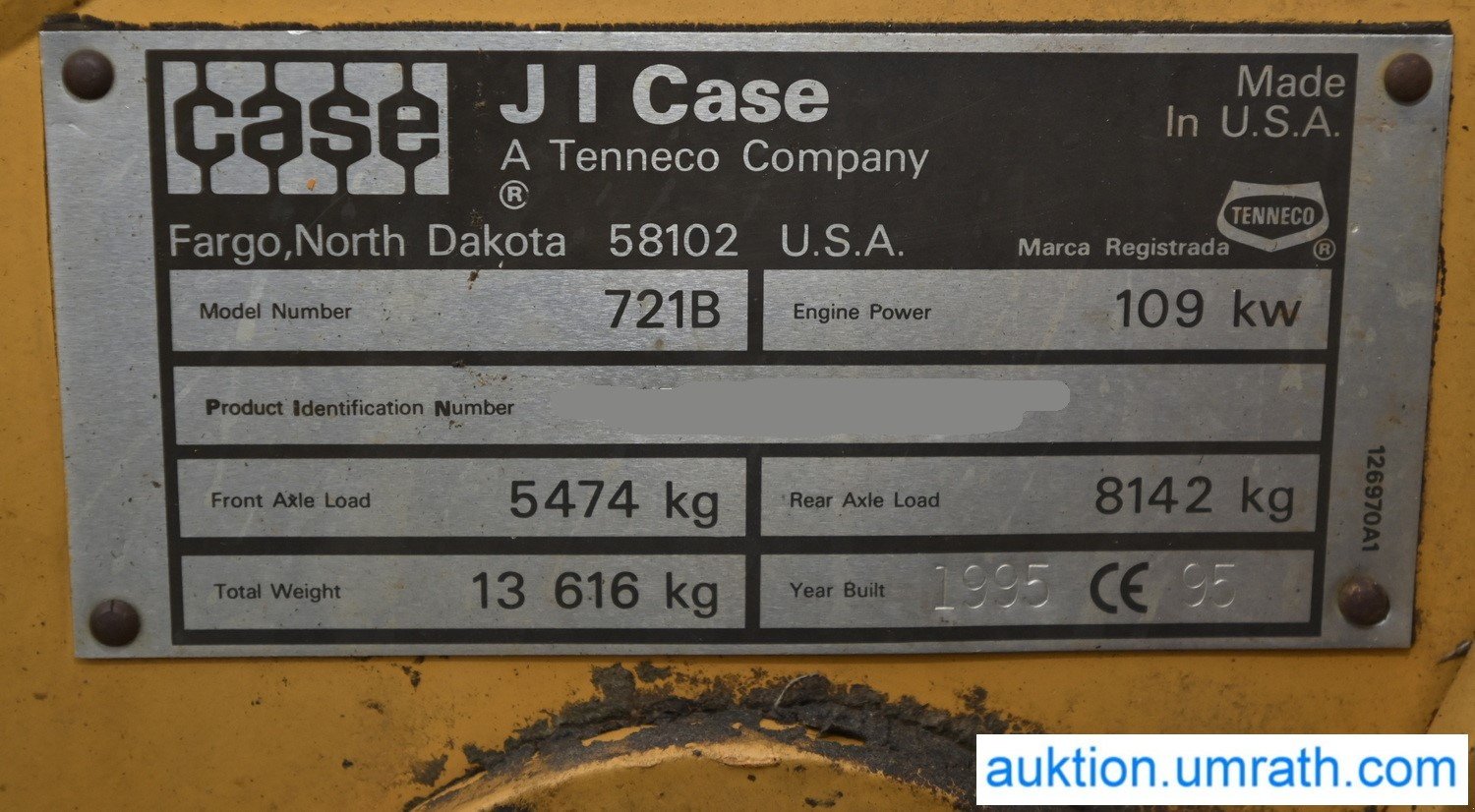 Radlader des Typs Case 721B, Gebrauchtmaschine in Neresheim (Bild 25)
