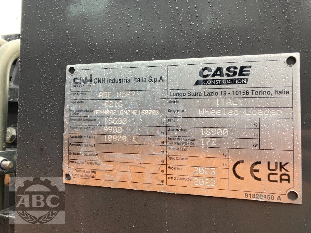 Radlader tip Case 821G-2 STAGE-5, Neumaschine in Cloppenburg (Poză 4)