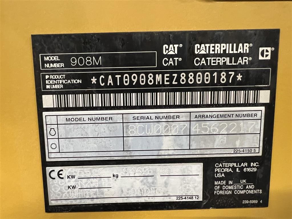 Radlader typu CAT 908, Gebrauchtmaschine v Ølen (Obrázek 10)