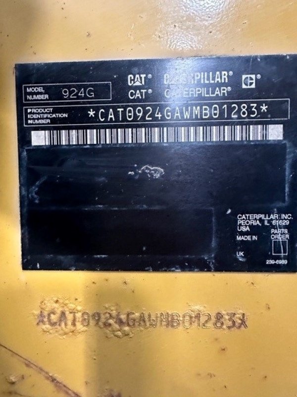 Radlader des Typs CAT 924 G, Gebrauchtmaschine in Gjerlev J. (Bild 4)