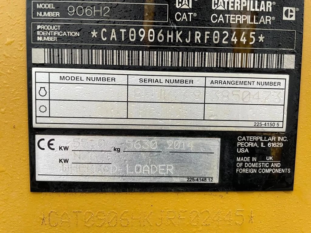 Radlader typu Caterpillar 906 H2 Shovel Loader, Gebrauchtmaschine v Lunteren (Obrázok 8)