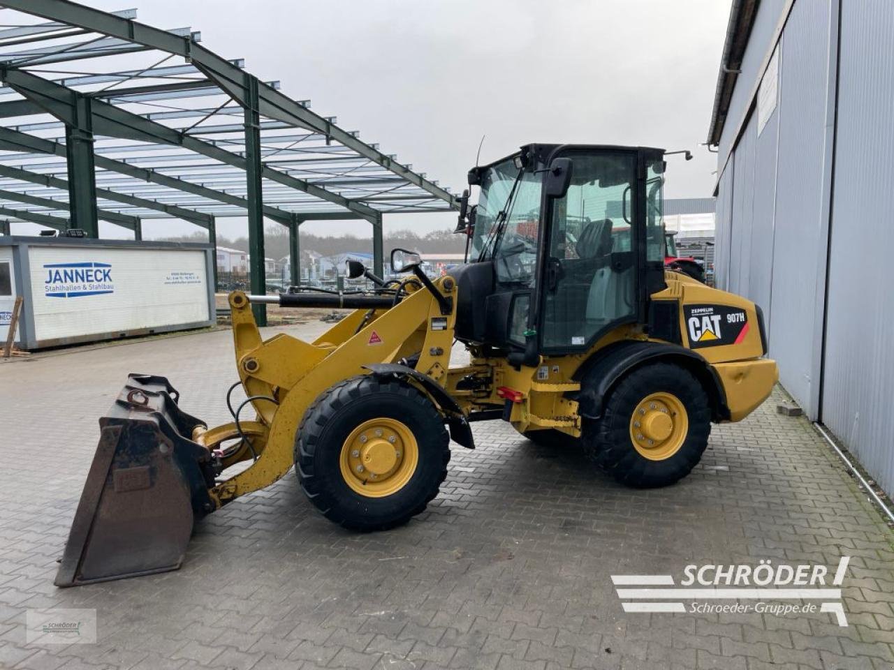 Radlader del tipo Caterpillar 907 H + SCHAUFEL + PALETTENGABEL, Gebrauchtmaschine en Wildeshausen (Imagen 7)