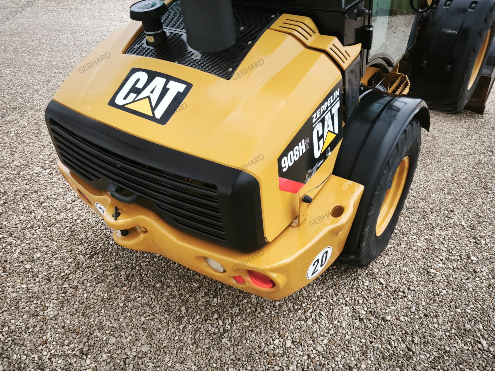 Radlader of the type Caterpillar 908 H2 mit Schaufel Paletten- Gabel Hoflader Cat, Gebrauchtmaschine in Großschönbrunn (Picture 16)